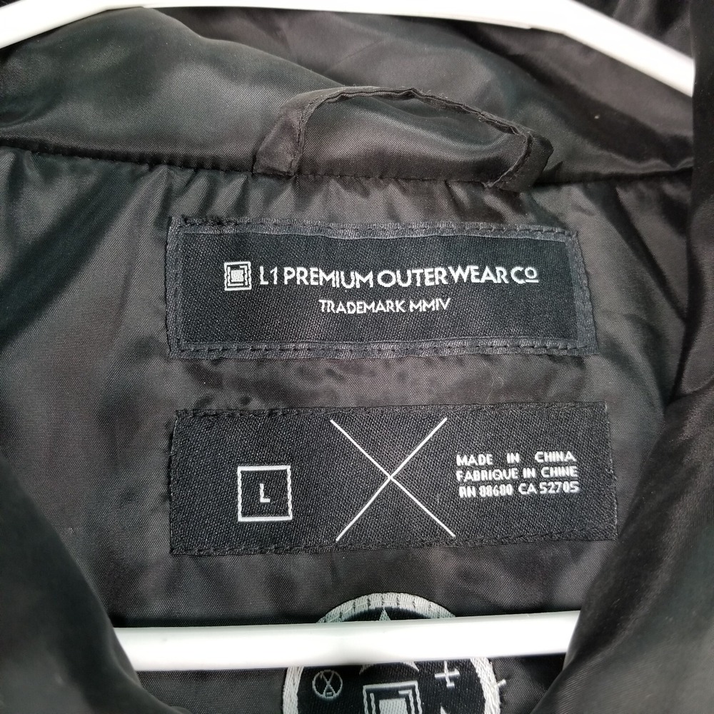 L1 Premium Outerwear Corey Smith Reaper Coaches Jacket Black Mens Large NWT - Picture 4 of 10